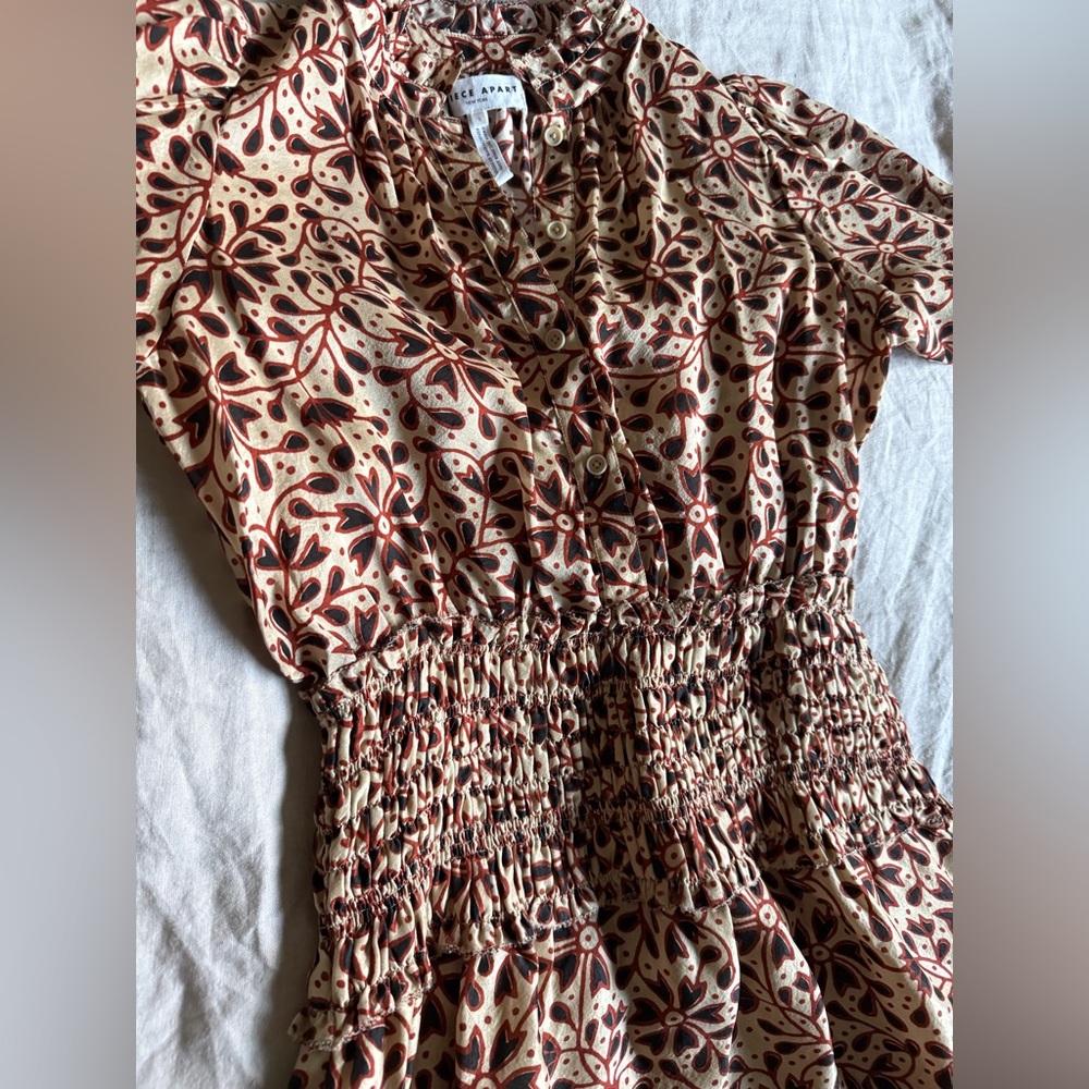 APIECE APART 100% silk Maxi Dress Sz S/M - Picture 7 of 13